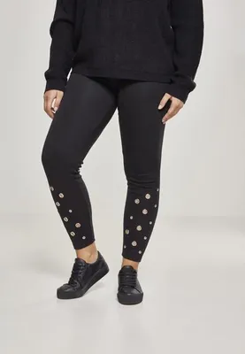 Obrázek produktu pro Dámské leginy Urban Classics Ladies Eyelet Leggings black - S