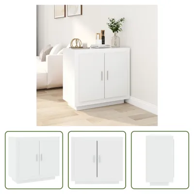 Produktbild von The Living Store Sideboard Weiß 80x40x75 cm Holzwerkstoff