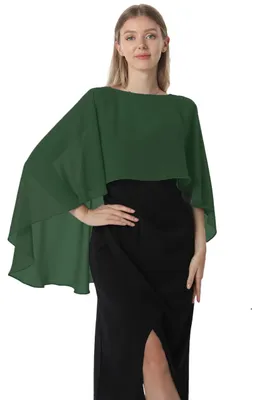 Zdjęcie produktu dla Szaliki-poncza "Hotshawl" dla kobiet, szaliki-poncza z szyfonu, idealne jako dodatek do sukien wieczorowych i na wesele