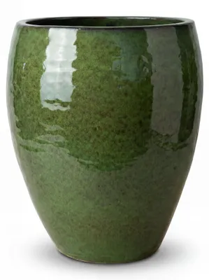 Zdjęcie produktu dla Doniczka ceramiczna Provencelia POSEIDON Tropikalna zieleń, Ø36 cm x H43 cm, mrozoodporna