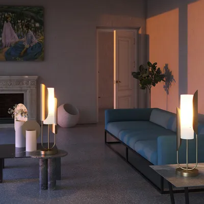 Zdjęcie produktu dla Lampa stołowa ?IPRESSO mosiężno-złota 1xE14x40W metal wym:75,3x20x20cm IP20 Maytoni