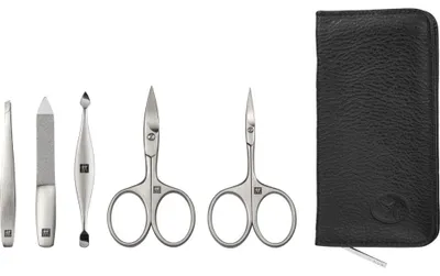Productafbeelding van Zwilling manicure- en pedicure set, 5-delig, met nagelknipper en lederen etui