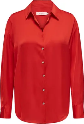 Image de Only Winnie Idol Chemise à manches longues Rouge S Femme Rouge S