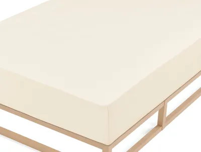 Produktbild von biberna Feinbiber-Spannbetttuch 0002744 color: kitt, size: 1x 60x120 cm - 70x140 cm