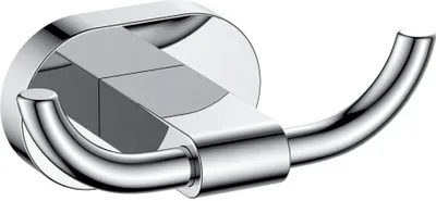 Produktbild von NEG Handtuch-Haken (einfach/doppel) Handtuchhalter/Aufhängung (silber) Muster: Zirk