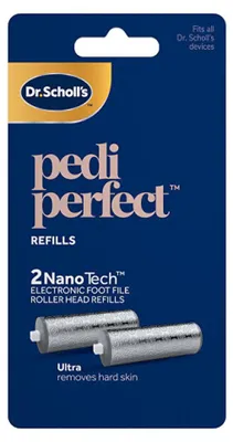 Obrázok produktu pre Pedi Perfect, náhrada za pilníky na nohy s nanotechnológiou, 2 kusy.