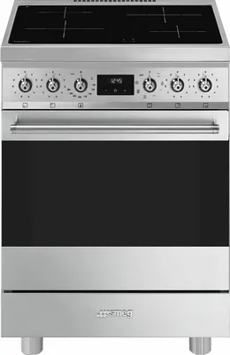 Produktbild von Smeg C6IMXM2 Kuchynský sporák Voľne stojaci sporák Elektrická indukčná varná doska Nerezová oceľ A