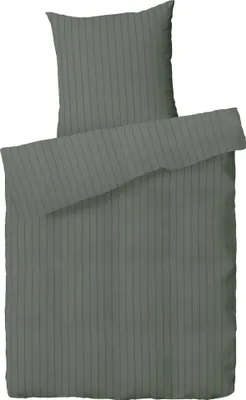 Produktbild von Karierte Damast Bettwäsche 135x200 Weiß Karo Bettbezug 135 x 200 aus 100% Baumwolle