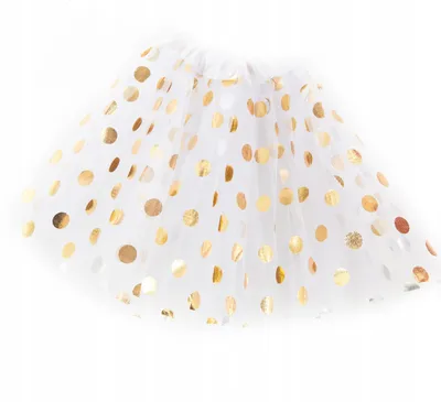 Produktbild von Tüllrock Grün Gepunktet 30cm - Tutu Rock Kinder 3-lagig - Fasching Kostüm Mädchen Tanz