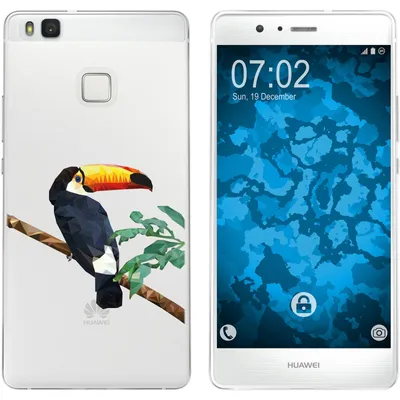 Produktbild von PhoneNatic Case kompatibel mit Huawei P9 Lite Silikon-Hülle Vektor Tiere Tucan M5