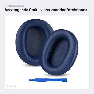 Obrázek produktu pro Dennízboží - Náušnice pro náhradní sluchátka v modré