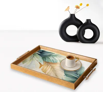 Produktbild von Evila Originals, TPEA9815, Tablett, Mehrfarbig, 100 % GLAS, 50 x 29 x 3,5 cm