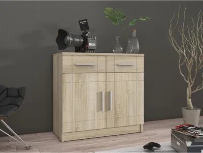 Produktbild von Kombinierte Kommode PARISA – Breite 69 cm, Sonoma-Eiche
