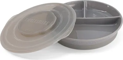 Produktbild von Twistshake Divided Plate 6+m (6 Farben) Pastel Grey