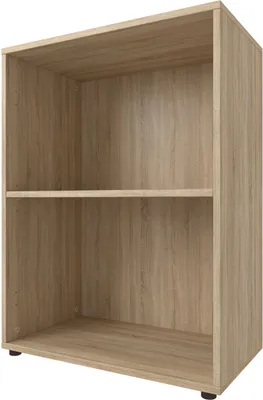 Produktbild von Regal Bücherregal Standregal Holzregal Beistellregal Ablageregal Büro "Trio 2" Sonoma/Eiche