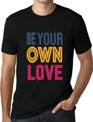 Produktbild von Herren Grafik T-Shirt Sei deine eigene Liebe – Be Your Own Love – Öko-Verantwortlich Vintage Jahrgang Kurzarm Lustige Druck Geburtstag Geschenk Mann