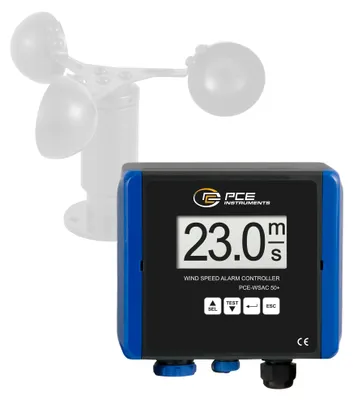 Produktbild von PCE Instruments Windgeschwindigkeitsmesser kabelgebunden mit Datenlogger 230V PCE-WSAC 50+ 230