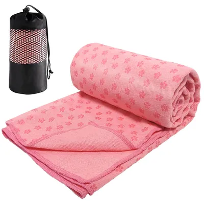 Immagine prodotto di Telo antiscivolo per tappetini da yoga, 183x63 cm, ad asciugatura rapida, ideale per lo yoga caldo