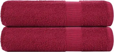Produktbild von Handtücher FROGN 2 Stk. Bordeaux 50x100 cm 360 g/m²