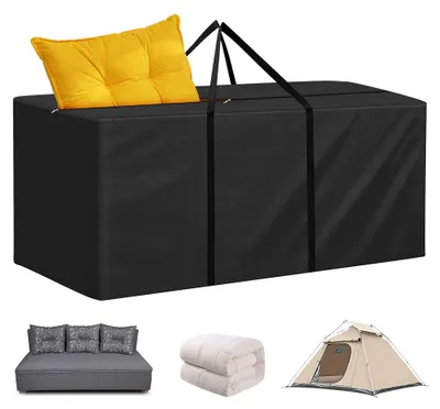 Immagine prodotto di Borsa impermeabile per il deposito di cuscini da giardino, dimensioni 175 x 75 x 55 cm, adatta per l'uso esterno