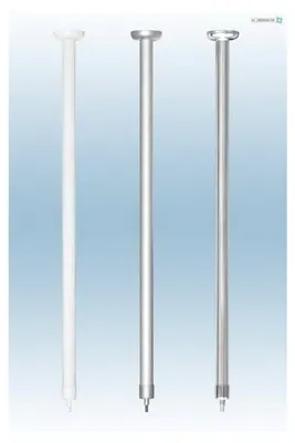 Produktbild von ALU EXTRA LANG 120 cm für Winkelstangen, Duschstangen und Duschvorhangstangen in Weiß, barrierefrei