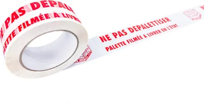 Image de Lot de 216 rouleaux de ruban adhésif imprimé "ne pas depalettiser"
