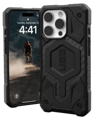 Image de URBAN ARMOR GEAR Étui Monarch Apple iPhone 16 Pro fibre de carbone