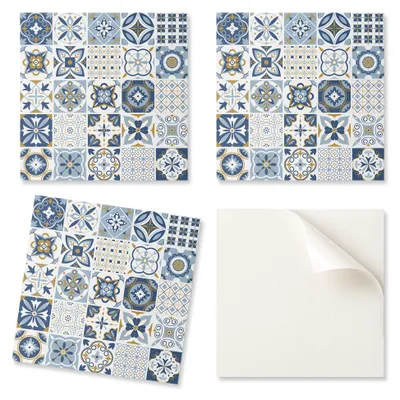 Obrázek produktu pro PVC dlaždice s dekorativním vzorem, vhodné do kuchyně nebo koupelny, rozměry 20 x 20 x 20 cm