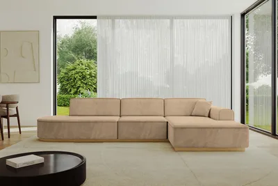 Produktbild von ALTDECOR Ecksofa in L-Form IREA-L2-v2 327x165x80 cm Beige Corner Sofa Eckcouch Couch Wohnlandschaft Cauchsofa
