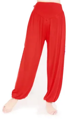 Produktbild von Rot/Rosa Haremshose – Chill-Hose – Chill-Hose – Haremshose – Rot – Größe XL (passt wie ein L) – Yoga-Hose – Baggy-Hose – Boho – Passt klein – CHPN