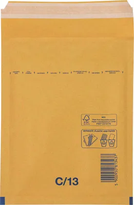 Produktbild von 100 VP Luftpolstertaschen C/13 braun für DIN A6