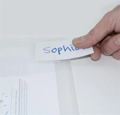 Obrázok produktu pre Zakladače s potlačou "Eco", priehľadné, A4+, PP, RAPESCO 1629