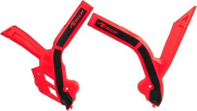 Image de RACETECH Protection de cadre bi-matière rouge/noir