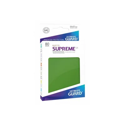 Produktbild von Ultimate Guard Supreme UX Sleeves Standardgröße Matt Grün (80)