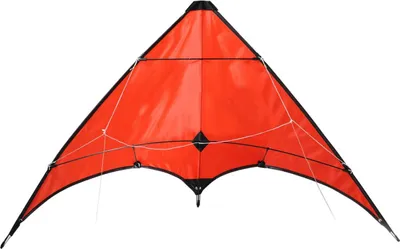 Produktbild von Lenkdrachen "Volare" - Outdoor Drache für Erwachsene und Kinder ab 3 Jahren - Flugdrache mit 30 m Zugschnur und 2 Griffen - Kite ist perfekt für Strand & Garten Rot