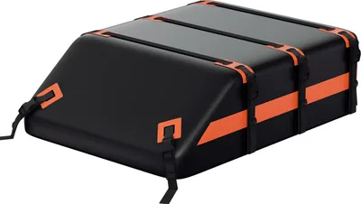 Image de Coffre de toit Izrielar 21 Cuft 700D étanche 132 x 101 x 42 cm avec 8 sangles et tapis antidérapant pour SUV et voitures particulières