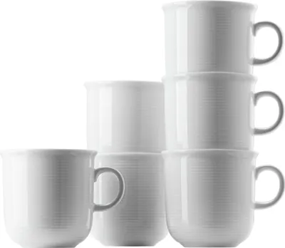 Produktbild von Thomas Trend weiss Becher mit Henkel 0,28 l Set 6tlg.