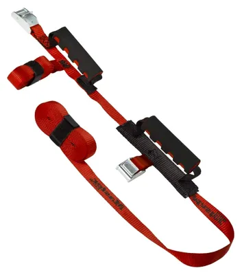 Produktbild von Zwei Tragegurte mit Griff, Rot, 2,50 m x 25 mm und 5,5 m x 25 mm