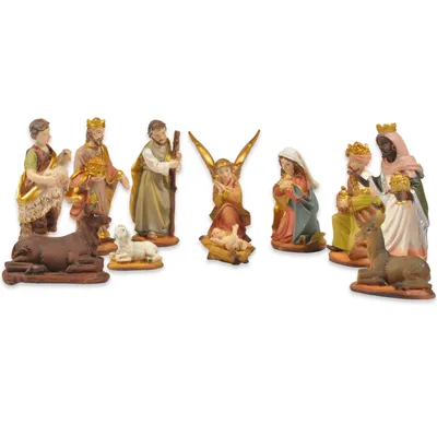 Produktbild von Riffelmacher Krippenfigurenset 11-tlg.  3-7 cm 78322 | Gold