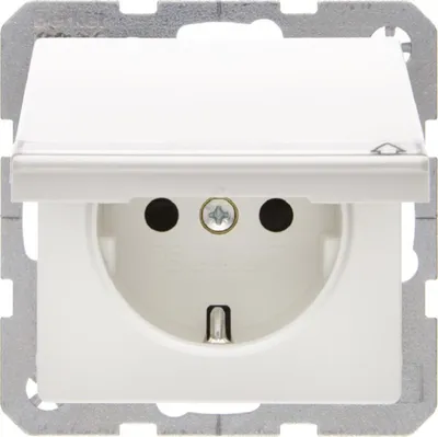 Obrázok produktu pre Berker 47526089, Typ F, DIN lišta, Biela, Termoplastik, IP20, 250 V