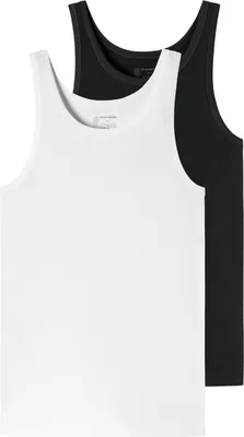 Immagine prodotto di Schiesser Canotta da uomo confezione da 2 95/5 - nero, bianco - taglia 10