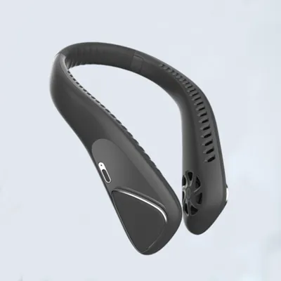 Produktbild von Mini USB-Ventilator Tragbarer Halsventilator 3 Stufen mit 6000mah Nackenventilator Persönlicher Ventilator für Reisen Sport Innen Schwarz