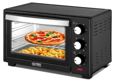 Immagine prodotto di TZS First Austria - Mini Forno 20L 1380W - Fornetto con regolazione della temperatura fino a 230°C - Con timer di 60 min, 3 altezze di inserimento, teglia e griglia - Per cucine piccole e campeggio
