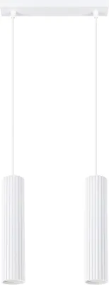 Produktbild von Pendelleuchte KARBON 2 weiß 2xGU10 10W Aluminium 90x6.5x30cm Sollux Lighting