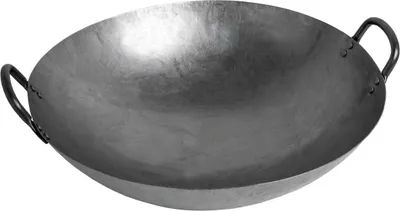 Produktbild von Wok PFANNE 40 cm 2 Henkel  Durchmesser runder Boden (Gas) Gastronomie, AAF Nommel®