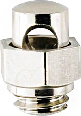 Immagine prodotto di Bullone di fissaggio per nippli M6 x 12 mm per parafanghi in policloruro Ottone, nichelato, foro 3,5 mm, argento (confezione da 10)