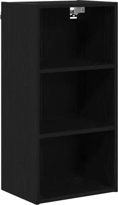 Produktbild von vidaXL Hängeschrank Schwarz Eichen-Optik 40 x 29,5 x 80 cm
