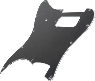 Image de Planche de frappe pour guitare électrique, Design H��buste, Installation facile, Bonne protection universelle, Plaque de protection pour guitare électrique pour jouer (BLACK)