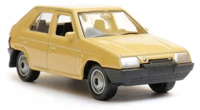 Produktbild von Welly Skoda Favorit Modellauto Beige 1:64 Spielzeugauto
