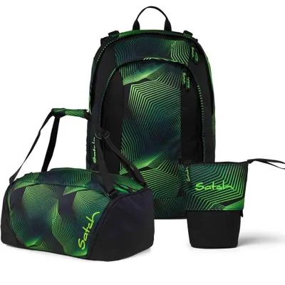 Produktbild von Satch Air Seismic Green Schulrucksack Set 3tlg.